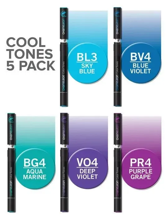 Chameleon 5 Pen Cool Tones Set