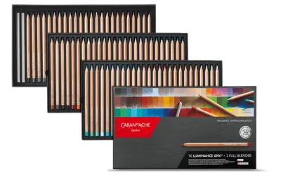 Caran d’Ache Luminance 6901 Set of 76 – Best Artist Colour Pencils