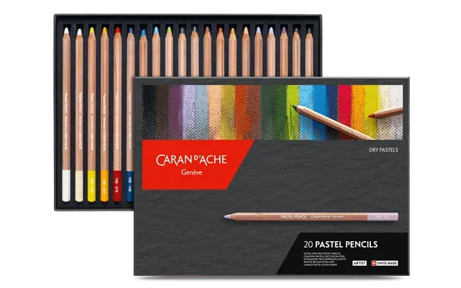 Caran D'Ache Artist Pastel Pencil 20 Shades Box