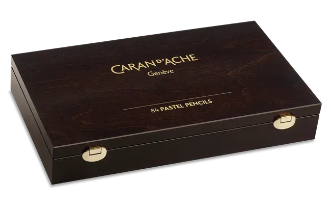 Caran D'Ache Artist Pastel Pencil Woodbox 84 pcs