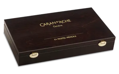 Caran D'Ache Artist Pastel Pencil Woodbox 84 pcs