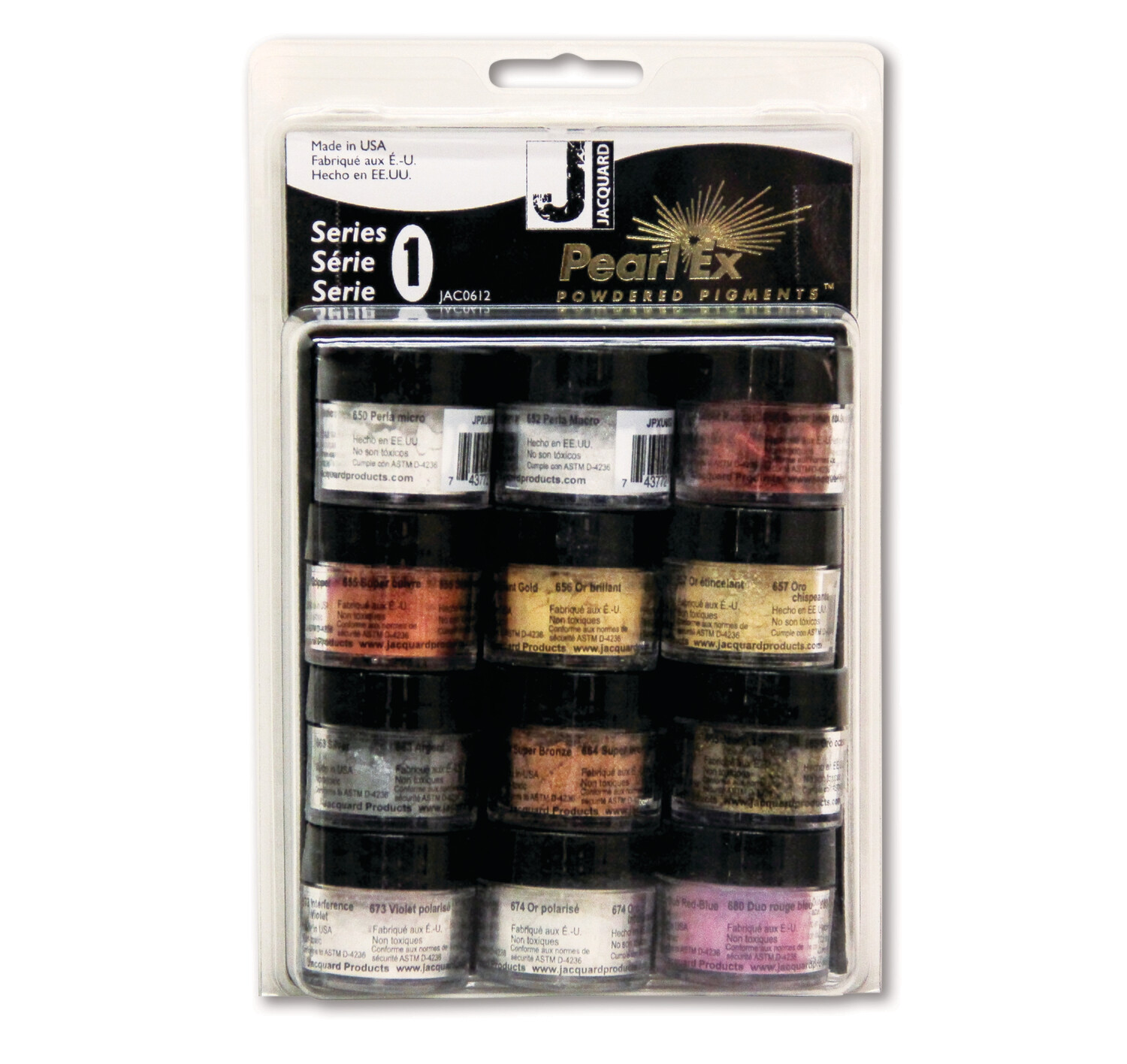 Jacquard Pearl Ex Powdered Pigments Series Sets, VARIANTS: PEARL EX SET SERIES 1