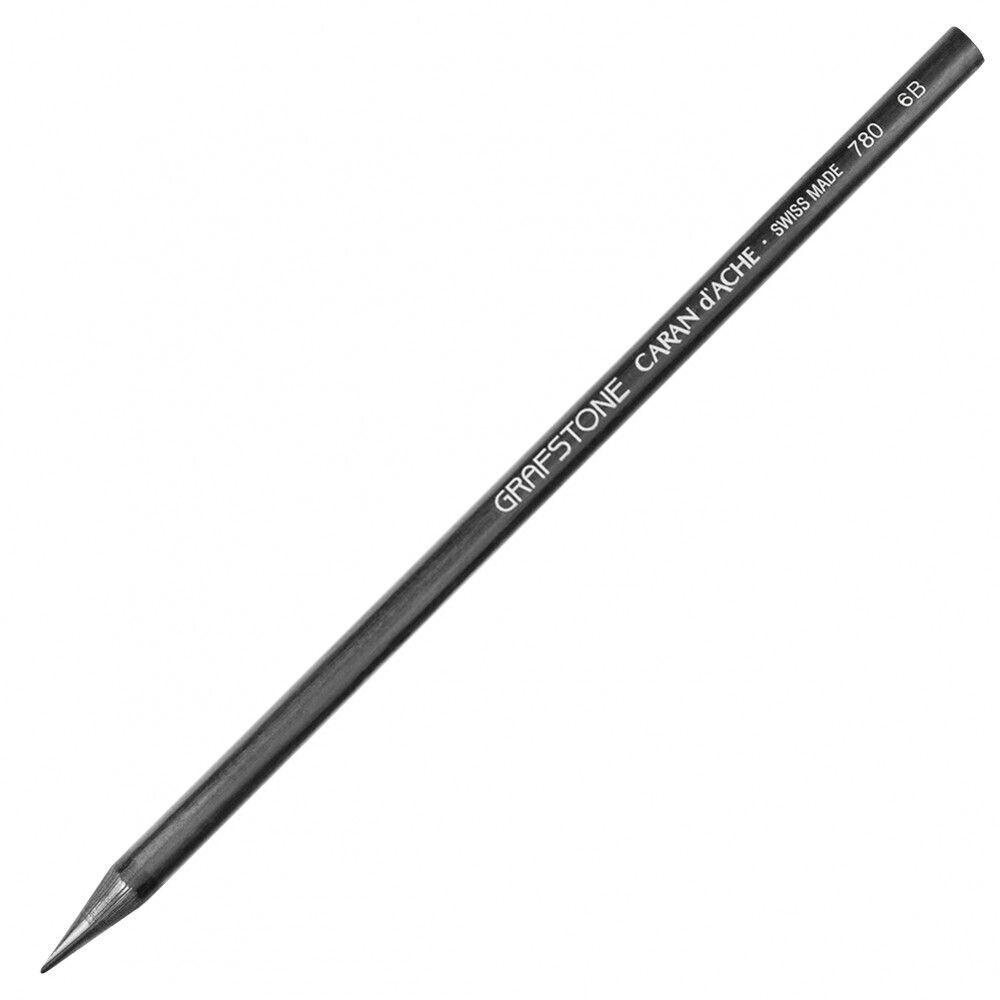 Caran d’Ache Grafstone: Pure Woodless Graphite Pencil (7mm, HB-3B-6B), VARIANT: 6B