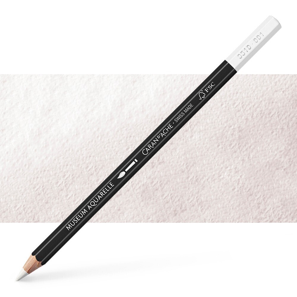 Caran D'Ache Museum Aquarelle Pencils – 76 Colors | Professional Water-Soluble Artist Pencils | Ultra-Fine Watercolor in Pencil Form, 76 SHADES OPEN STOCK: WHITE