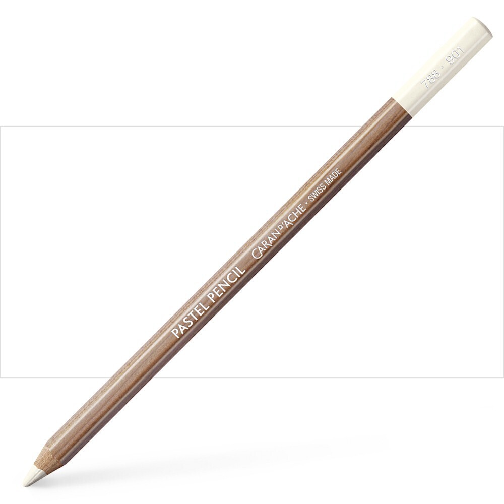 Caran D'Ache Pastel Pencils – 84 Ultra-Fine Dry Pastel Colors | Professional-Grade, High-Pigment Artist Pencils, 84 SHADES OPEN STOCKS: CHINESE WHITE