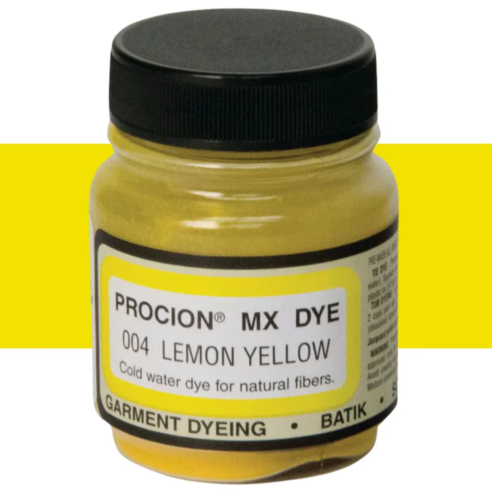 Jacquard Procion Cold Water Dyes 18.71 gm, COLORS: LEMON YELLOW
