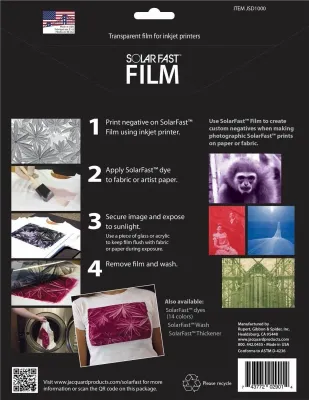 Jacquard SolarFast Film – 8 Sheet Pack (8.5" × 11")
