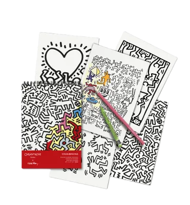 Caran D'Ache Keith Haring Colouring Pad