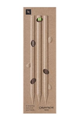 Caran D'Ache Set Of 3 Nespresso Swiss Wood Pencils  – Limited Edition 4