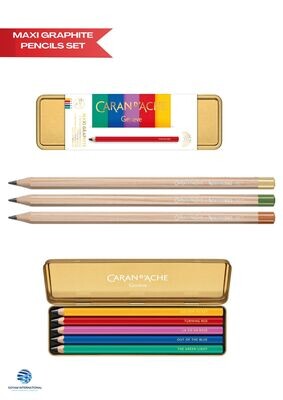 Caran D'Ache Set of 3 NESPRESSO graphite pencils Limited Edition 5th Edition