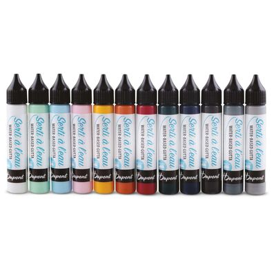 H. Dupont Permanent Serti Gutta 25 ml tube for silk painting outlining, available in classic and metallic shades