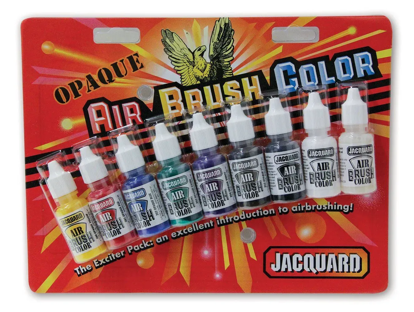 Jacquard Opaque Airbrush Exciter Pack .5oz 9/Pkg-