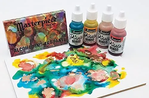 Jacquard Piñata Masterpiece® Set – Alcohol Ink &amp; Art Panels Kit