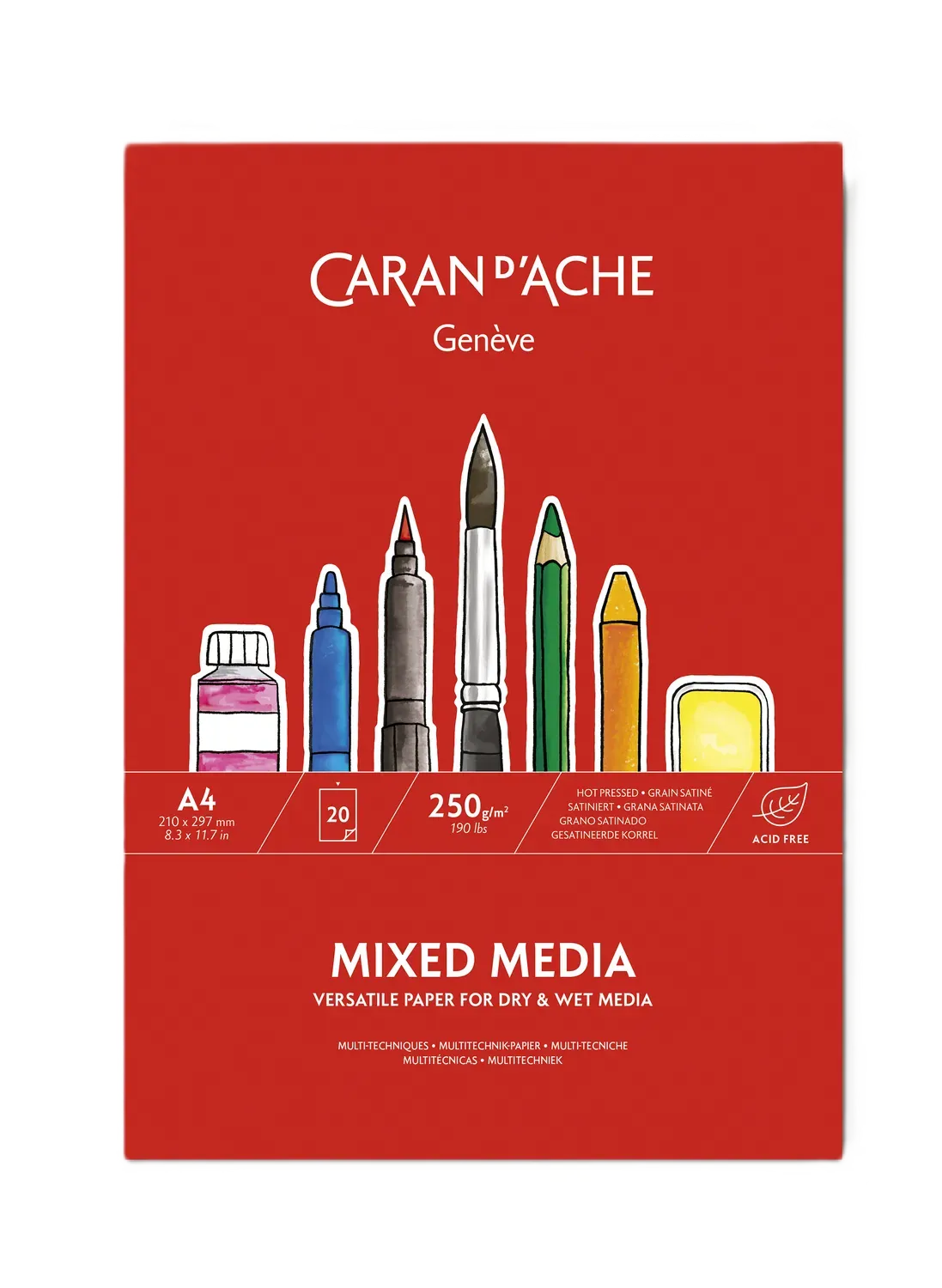 Caran D'Ache Mixed Media Postcards And Book