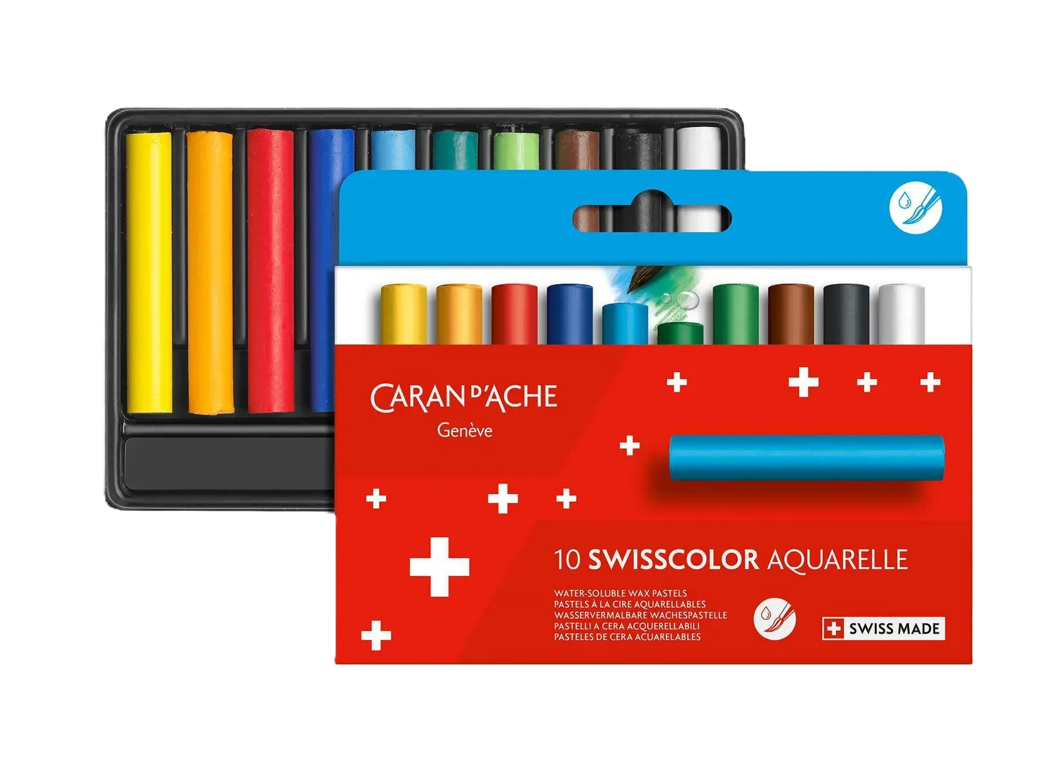Caran D'Ache Swisscolor Pastels: Vibrant, Water-Soluble, High Pigment Souvenir!