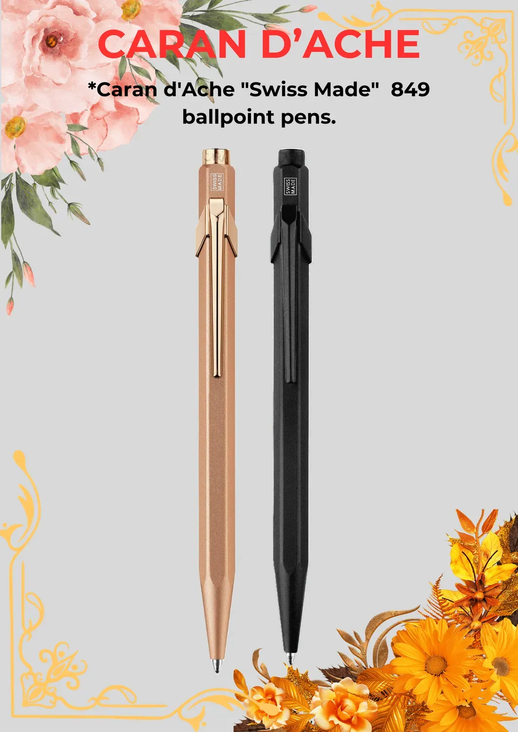 Caran D'Ache 849 iconic Ball point Pen exudes modernity and elegance for Luxury gifting