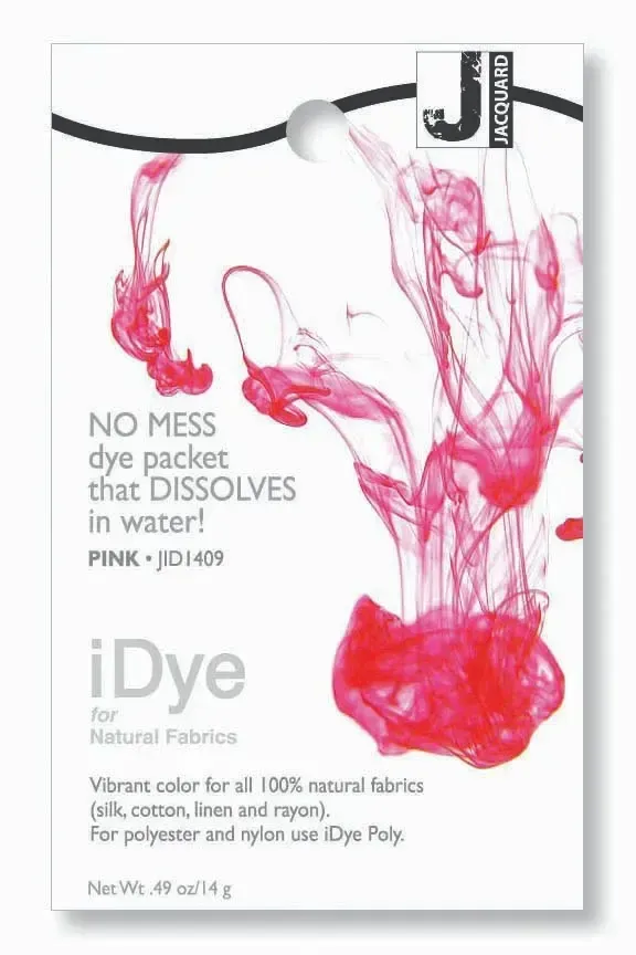 Jacquard iDye for Natural Fabrics – Vibrant, Easy-to-Use Fabric Dye - Pink