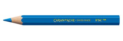 Caran d’Ache Swisscolor 6 water-soluble colour half-pencils in compact cardboard box, Swiss Made, FSC certified.