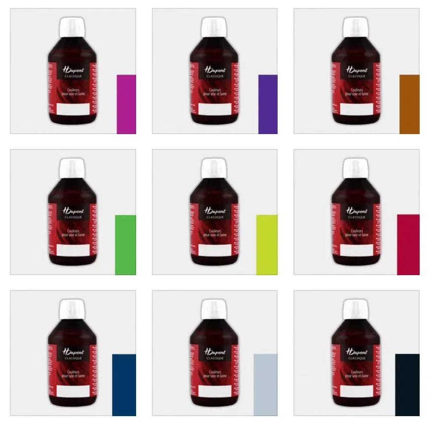 ​HDupont Classique Silk Dyes For professional 1 Litre