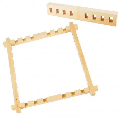 H Dupont adjustable wooden slotted frame 53x53 cm for silk painting

Natural wooden adjustable slotted frame for fabric and s