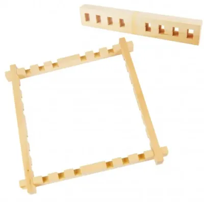 H Dupont adjustable wooden slotted frame 53x53 cm for silk painting

Natural wooden adjustable slotted frame for fabric and s