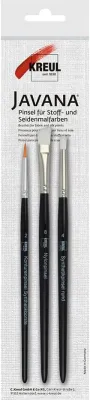 “KREUL Javana brushes for coarse fabrics set of 3 textile fabric paint brushes”