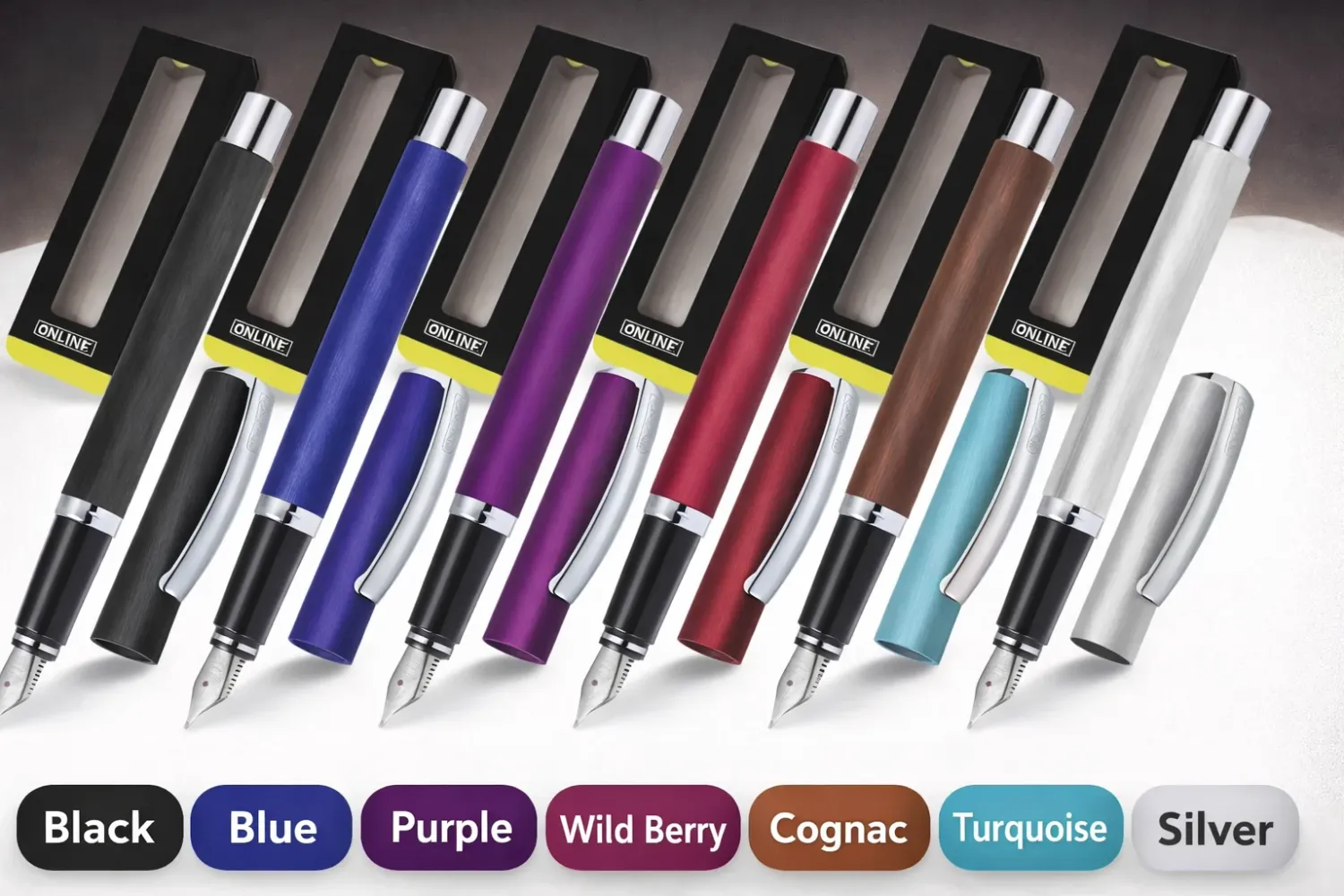 ONLINE Vision Fountain Pen – Satin &amp; Classic Finish (Multiple Colours)