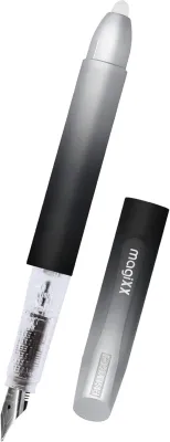 ONLINE MagiXX Fountain Pen Dark Shadow with erasable blue ink and ergonomic grip