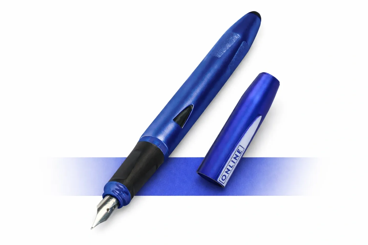 FP Switch Bright Blue fountain pen with fine stainless steel nib