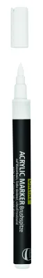 White acrylic brush tip lettering marker pen