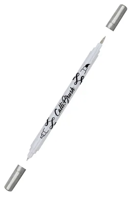Dual Tip Silver Marker for Creative Lettering