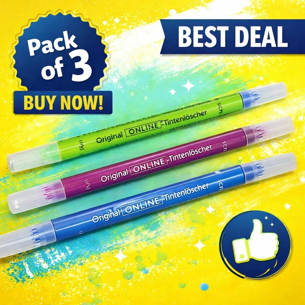 Ink Eraser Viva Colori assorted colours pack of 3