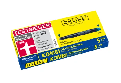 ONLINE MagiXX Erasable Roller Cartridge Blue Ink 5 Pieces Pack