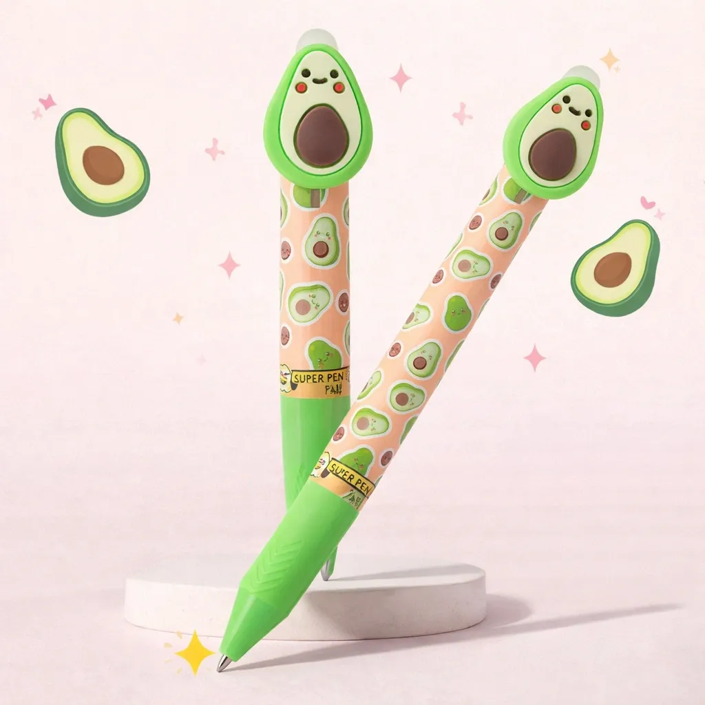 MAGIXX Fun Fruit Avocado Gel Pen Cute Green Topper