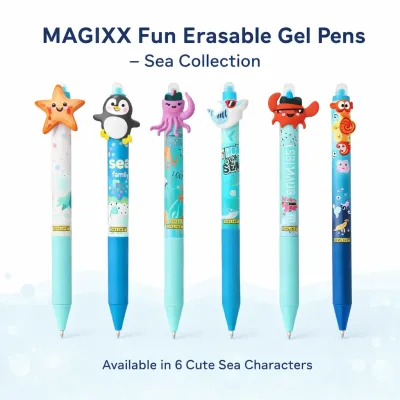 MAGIXX Fun Sea World Gel Pens All 6 Designs Together