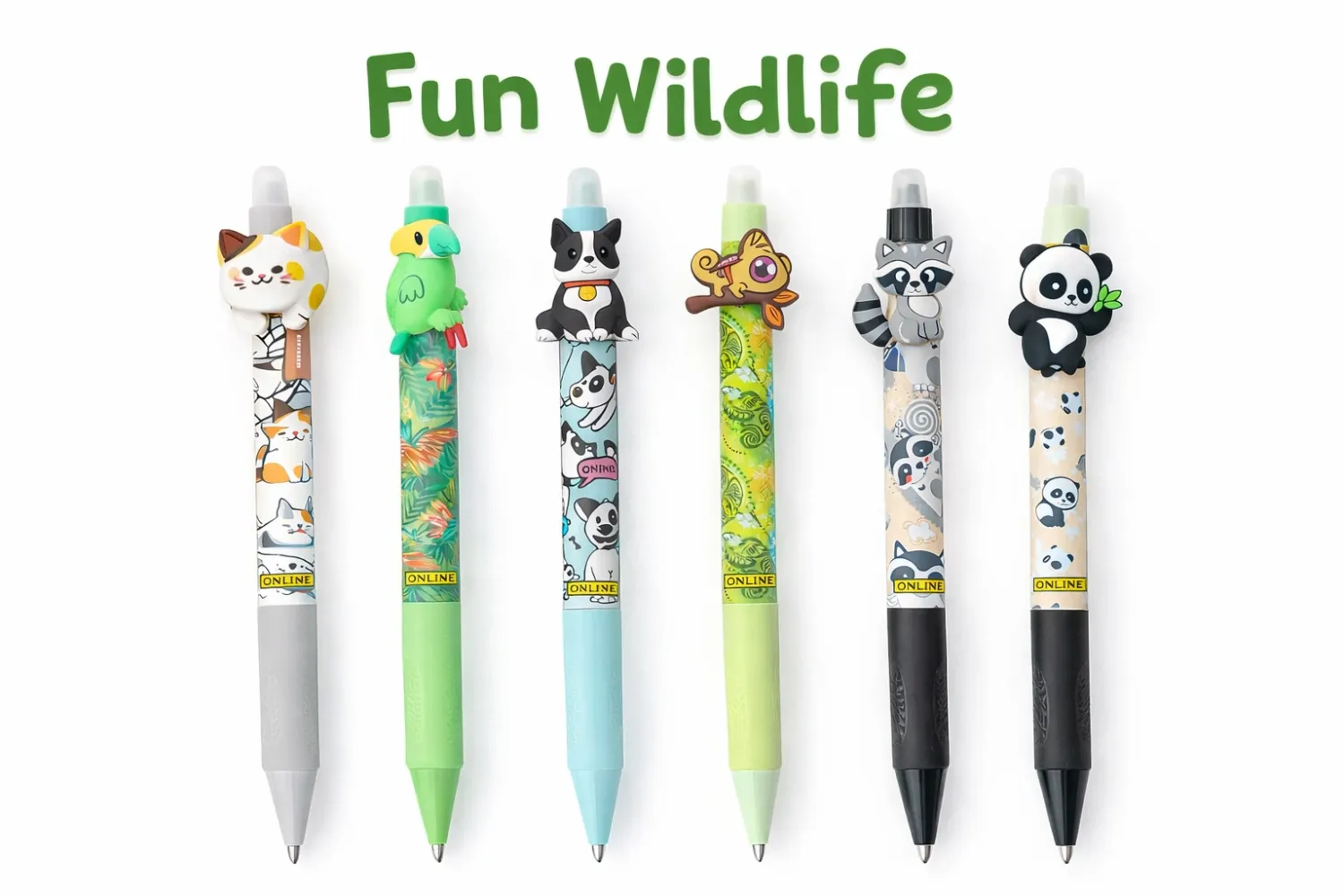 Gel Pens MAGIXX Fun Wild Life – Erasable Animal Gel Pens (6 Variations)