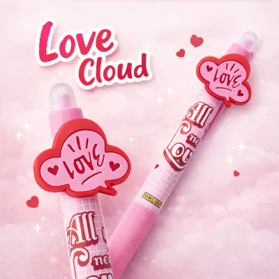 Colorful LOVE heart gel pen