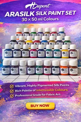 HDupont Arasilk 30 colour set 50 ml silk paints