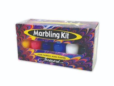 Jacquard marbling kit paper and fabric