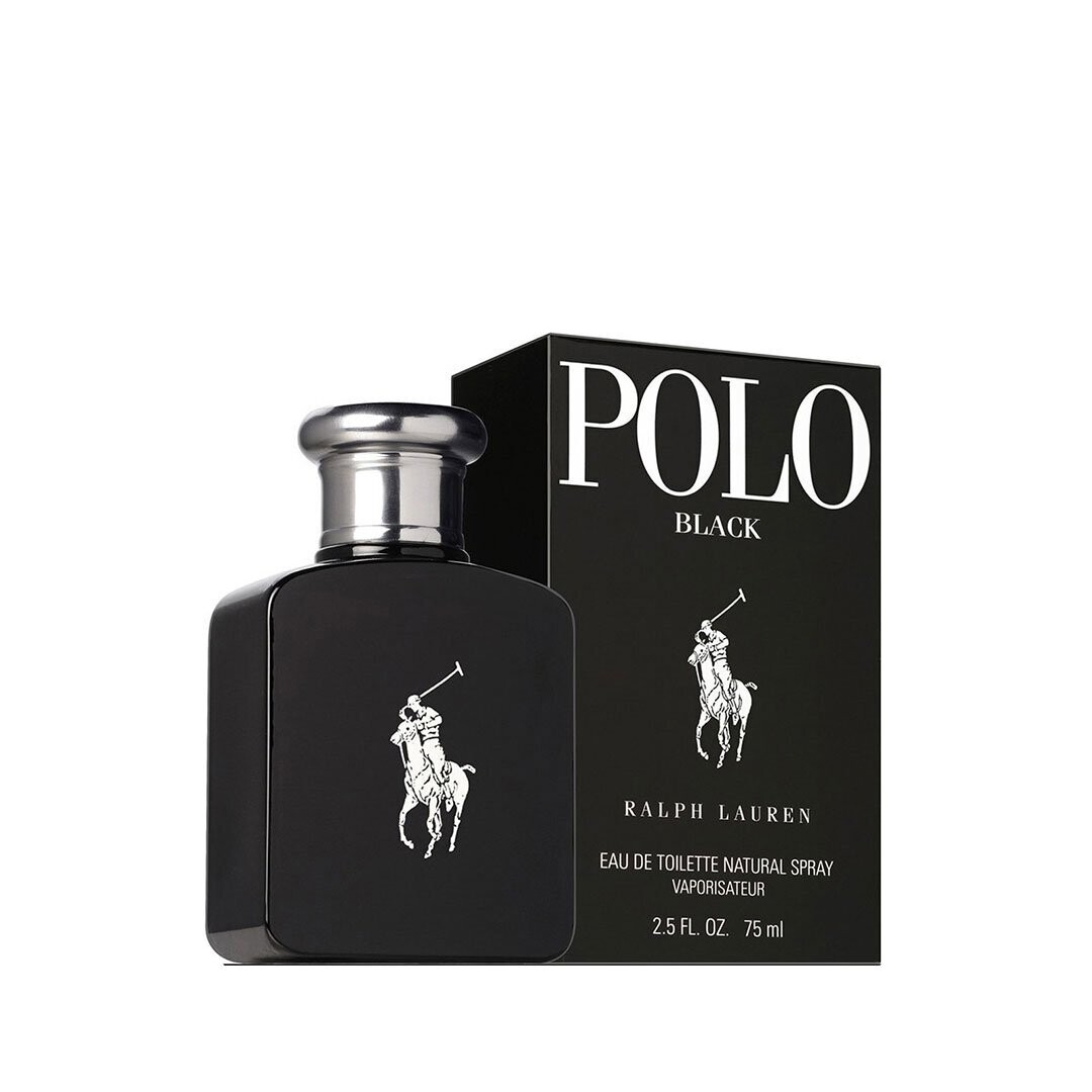 Ralph Lauren Polo Black 75ml Eau De Toilette EDT Fragrance Spray For Men