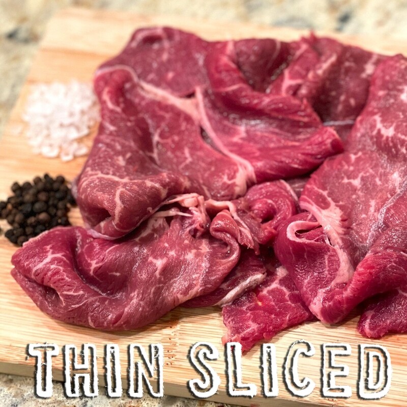 Thinly sliced beef