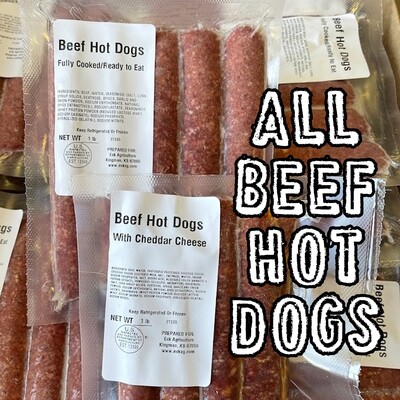 All Beef Hot Dogs starting at: