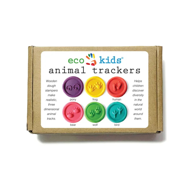 Wooden Dough Stampers - Animal Trackers