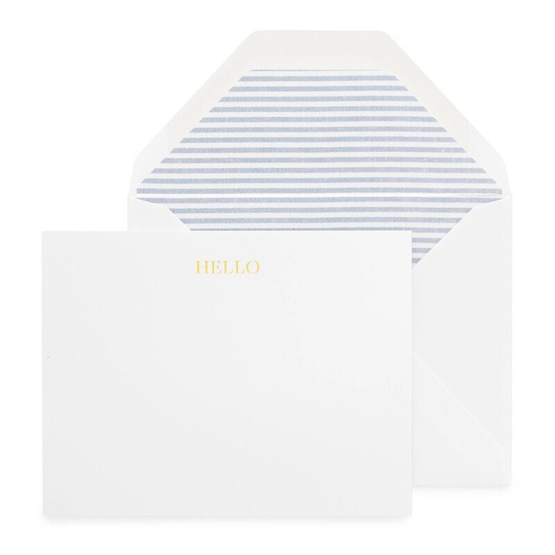 Hello, Ticking Stripe Note Set