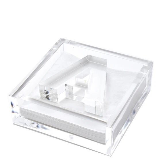 Initial cocktail napkin holder - choose your own