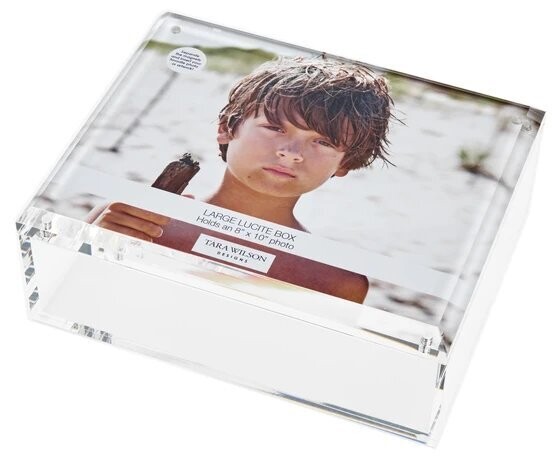 Large photo box - clear - 8 x 10