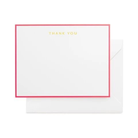 Neon Thank You Note Set