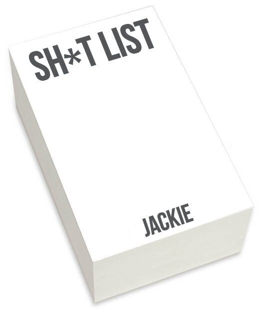 Sh*t List Chunky Notepad