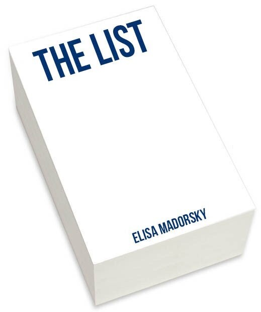 The List Chunky Notepad