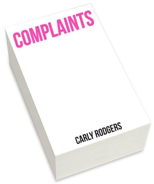 Complaints Chunky Notepad